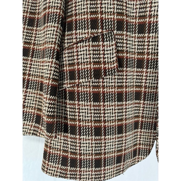 60’s Vintage ‘Continental Club’ Brown Plaid Two Button Blazer - Picture 5 of 11